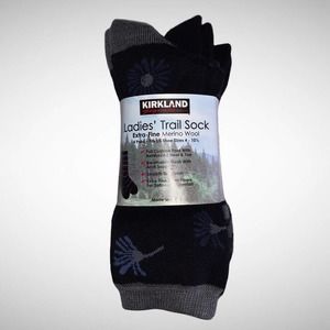 KIRKLAND LADIES TRAIL SOCKS EXTRA FINE MERINO WOOL